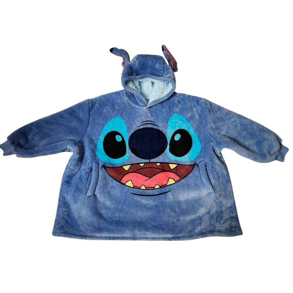 Lilo and Stitch Disney one size fits all blanket jacket hoodie blue